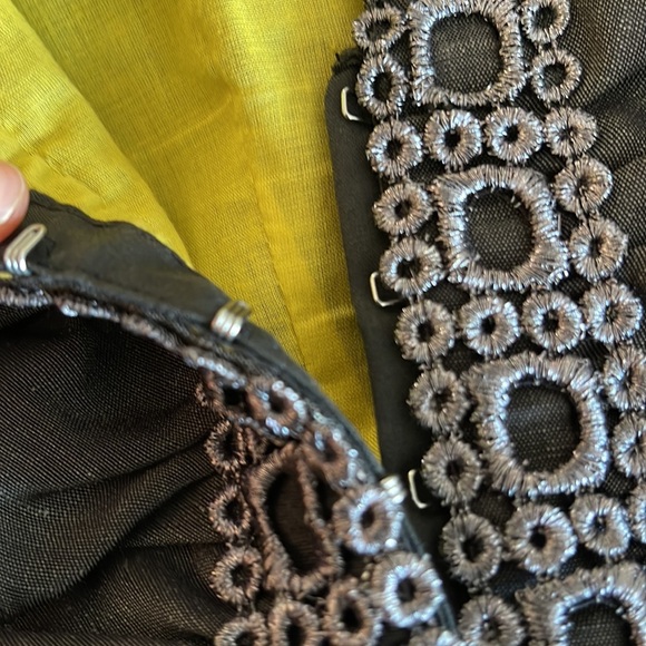 ❤️ Nine West Gunmetal Ruffle Front Sheath Dress - Picture 4 of 9